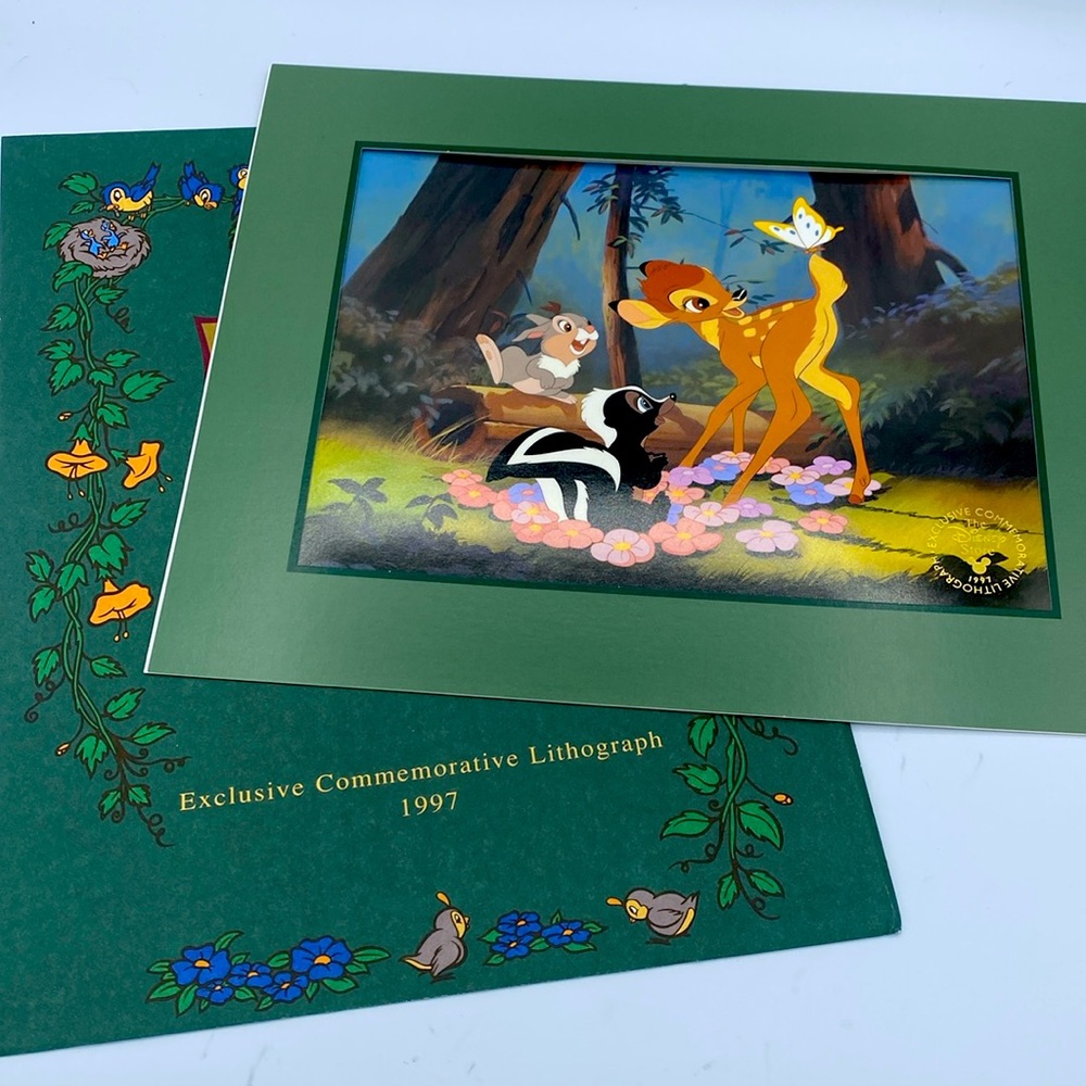 Bambi Disney Lithograph 11x14 Print